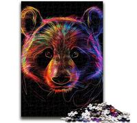 1000 Pieces Jigsaw Puzzle For Adults Teens Panda Neon 1000 Piece Puzzle,Educational Games Home Decoration Suitable for Desktop Decoration (38x26cm)