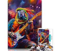 1000 Pieces Jigsaw Puzzle For Adults Teens Parrot Playing Guitar Puzzles,Fun Activity for Home, Rainy Days Toys, Birthday Gifts (size 38x26cm)