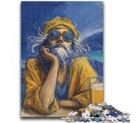 1000 Pieces Jigsaw Puzzle For Adults Teens People on Vacation Stress Reliever Staycation Kill Time with Matching Poster And Trivia Sheet 26x38cm