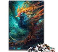 1000 Pieces Jigsaw Puzzle For Adults Teens Phoenix Magic Stress Reliever Staycation Kill Time with Matching Poster And Trivia Sheet 26x38cm