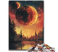 1000 Pieces Jigsaw Puzzle for Adults& Teens Planet on The Forest Educational Stress Relief Toy Parent-child Interaction for And Age 14 26x38cm