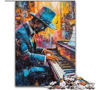 1000 Pieces Jigsaw Puzzle For Adults Teens Playing The Piano Oil Painting,Stress Reliever Difficult Challenge Every Piece Is Unique - Challenging Family Fun Game 50x75cm