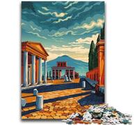 1000 Pieces Jigsaw Puzzle For Adults Teens Pompeii Learning Educational Toys Fun at Home Activities, Birthday Present,Travel Gifts (size 38x26cm)