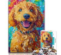 1000 Pieces Jigsaw Puzzle For Adults Teens Poodle Adult Jigsaw,Family Activity Fun at Home Activities, Birthday Present,Travel Gifts (size 38x26cm)