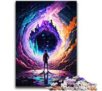 1000 Pieces Jigsaw Puzzle for Adults& Teens Portal Cosmic Space Educational Stress Relief Toy Parent-child Interaction for And Age 14 50x75cm