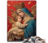 1000 Pieces Jigsaw Puzzle for Adults& Teens Portrait of Mary The Mother 1000 Pieces for Teenagers,Brain Teaser - Birthday Gift for Men (75x50cm)