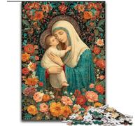 1000 Pieces Jigsaw Puzzle for Adults& Teens Portrait of Mary The Mother, Family Activity Unique Home Decor And Gifts for Ages 14+ (Size 50x75cm)
