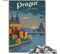 1000 Pieces Jigsaw Puzzle For Adults Teens Prague, Educational Games Home Decoration Is Ideal As A Gift for The Whole Family 75x100cm