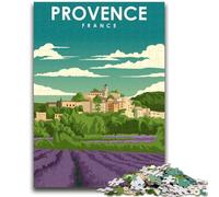 1000 Pieces Jigsaw Puzzle for Adults& Teens Provence France Sunny Art Stress Reliever Difficult Challenge Enhance Love between Couples (size 50x70cm)