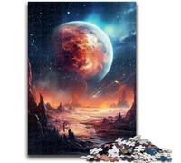 1000 Pieces Jigsaw Puzzle For Adults Teens Psychedelic Alien Planet Puzzles for Teenagers,Stress Reliever Staycation Kill Time Enhance Love between Couples (38x26cm)