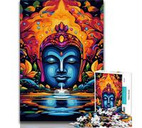 1000 Pieces Jigsaw Puzzle for Adults& Teens Psychedelic Buddha,Learning Educational Toys Family Games Educational Game for Birthday,Chrismas (75x50cm)