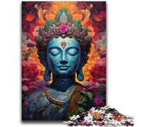 1000 Pieces Jigsaw Puzzle For Adults Teens Psychedelic Buddha Teenager Puzzles,Educational Toy Funny Family Games Unique Home Decor (50x75cm)
