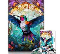 1000 Pieces Jigsaw Puzzle for Adults& Teens Psychedelic Hummingbird,Educational Games Home Decoration for Is Ideal As A Gift for The Whole Family (75x50cm)