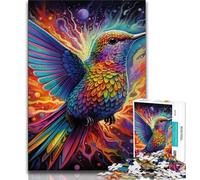 1000 Pieces Jigsaw Puzzle For Adults Teens Psychedelic Hummingbird Teenager Jigsaw,Classic Educational Games Beautiful Decoration 38x26cm
