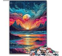 1000 Pieces Jigsaw Puzzle For Adults Teens Psychedelic Landscape, Train Your Brain And Hands Unique Birthday And Gifts for Age 14+ (Size 50x75cm)