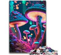 1000 Pieces Jigsaw Puzzle for Adults& Teens Psychedelic Mushrooms Learning Educational Toy for Is Ideal As A Gift for The Whole Family 26x38cm