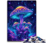 1000 Pieces Jigsaw Puzzle For Adults Teens Psychedelic Mushrooms Puzzles for Adults,Educational Toy Funny Family Games Unique Home Decor (50x75cm)