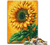 1000 Pieces Jigsaw Puzzle for Adults& Teens Psychedelic Sunflower Family Game Stress Reliever Difficult Challenge Secret Santa Gifts 50x75cm