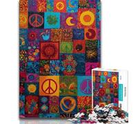 1000 Pieces Jigsaw Puzzle For Adults Teens Psychedelic Things,Stress Reliever Difficult Challenge Every Piece Is Unique - Challenging Family Fun Game 75x50cm
