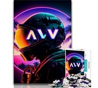 1000 Pieces Jigsaw Puzzle For Adults Teens Punk Astronaut Jigsaw,is Ideal As Gifts for The Whole Family Suitable for And 14 (size 38x26cm)