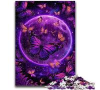 1000 Pieces Jigsaw Puzzle for Adults& Teens Purple Butterfly Planet Educational Stress Relief Toy Parent-child Interaction for And Age 14 50x75cm