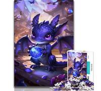 1000 Pieces Jigsaw Puzzle For Adults Teens Purple Dragon Baby Teenager Jigsaw,Classic Educational Games Beautiful Decoration 38x26cm