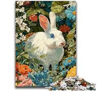1000 Pieces Jigsaw Puzzle for Adults& Teens Rabbit Puzzles for Teenagers,Family Game Stress Reliever Difficult Challenge Suitable for Couples (75x50cm)