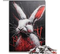1000 Pieces Jigsaw Puzzle For Adults Teens Rabbit, Train Your Brain And Hands Unique Birthday And Gifts for Age 14+ (Size 50x75cm)