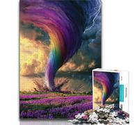 1000 Pieces Jigsaw Puzzle For Adults Teens Rainbow Tornado,Decompressing Intellectual Educational Toy Is Ideal As Gifts for The Whole Family (75x50cm)