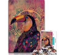 1000 Pieces Jigsaw Puzzle For Adults Teens Rainforest Parrot, Learning Educational Toys,for Is Ideal As A Gift for The Whole Family for And 14 Years Old 38x26cm