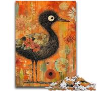 1000 Pieces Jigsaw Puzzle for Adults& Teens Red Bird Puzzles for Teenagers,Vibrant And Unique Design Relaxing & Challenging Puzzle Experience (38x26cm)