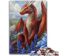 1000 Pieces Jigsaw Puzzle for Adults& Teens Red Flying Dragon 1000 Piece Jigsaw,Challenging Game Gifts for Is Ideal As A Gift for The Whole Family (50x75cm)