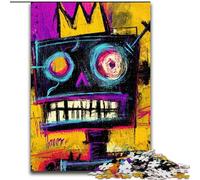 1000 Pieces Jigsaw Puzzle For Adults Teens Robot in The Style of Basquiat, for 14+ Challenging Game As A Gift for The Whole Family And Friends (Size 26x38cm)
