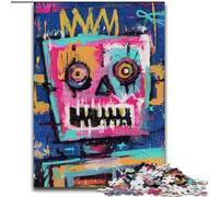 1000 Pieces Jigsaw Puzzle for Adults& Teens Robot in The Style of Basquiat, for Educational Game Challenge Toy Unique Home Decor And Gifts (Size 50x75cm)