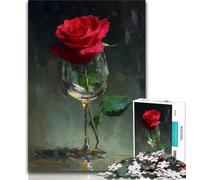 1000 Pieces Jigsaw Puzzle for Adults& Teens Rose 1000 Pieces for Adults,Fun Games Wall Decoration Unique Birthday And Xmas Gifts (size 38x26cm)