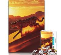 1000 Pieces Jigsaw Puzzle For Adults Teens Running Cheetah 1000 Pieces for Teenagers,Brain Teaser - Birthday Gift for Men (size 38x26cm)