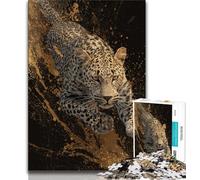 1000 Pieces Jigsaw Puzzle for Adults& Teens Running Cheetah,Challenging To Complete But Fun And Humorous Unique Birthday And Gifts 50x75cm