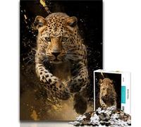 1000 Pieces Jigsaw Puzzle for Adults& Teens Running Cheetah,Educational Games Home Decoration Is Ideal As A Gift for The Whole Family 38x52cm