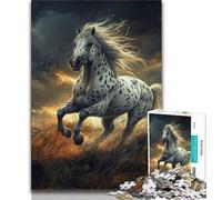 1000 Pieces Jigsaw Puzzle For Adults Teens Running Horse Adult Jigsaw,Challenging Game for The Whole for Women, Gifts for Men (size 75x50cm)