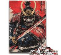 1000 Pieces Jigsaw Puzzle for Adults& Teens Samurai 1000 Pieces for Teenagers,Brain Teaser - Birthday Gift for Men (38x26cm)