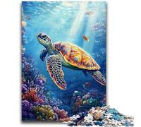 1000 Pieces Jigsaw Puzzle for Adults& Teens Sea Turtle Adult Jigsaw,Educational Toys & Games for Adults And Teenagers (50x75cm)