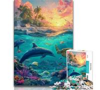 1000 Pieces Jigsaw Puzzle For Adults Teens Sea World Adult Jigsaw,Challenging Game for The Whole for Women, Gifts for Men (size 38x26cm)