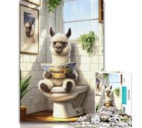1000 Pieces Jigsaw Puzzle for Adults& Teens Sheep on The Toilet,Educational Games Home Decoration for Is Ideal As A Gift for The Whole Family (75x50cm)
