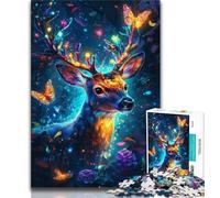 1000 Pieces Jigsaw Puzzle for Adults& Teens Sika Deer Teenager Jigsaw,Suitable for Desktop Decoration for And Age 14 (size 38x26cm)