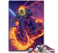 1000 Pieces Jigsaw Puzzle For Adults Teens Skeleton Motorcycle 1000 Piece Puzzle,Learning Educational Toys Family Games Gifts for Friends And Family (26x38cm)