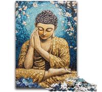 1000 Pieces Jigsaw Puzzle For Adults Teens Sleeping Buddha Art Challenging To Complete But Fun And Humorous Educational Game for Birthday 26x38cm