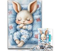 1000 Pieces Jigsaw Puzzle For Adults Teens Sleeping Bunny 1000 Pieces for Teenagers,Brain Teaser - Birthday Gift for Men (size 38x26cm)