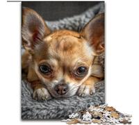 1000 Pieces Jigsaw Puzzle for Adults& Teens Sleeping Chihuahua, for Educational Game Challenge Toy Enhance Memory for Age 14 (Size 50x75cm)