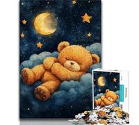 1000 Pieces Jigsaw Puzzle For Adults Teens Sleeping Teddy Bear Adult Jigsaw,Challenging Game for The Whole for Women, Gifts for Men (size 75x50cm)