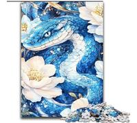 1000 Pieces Jigsaw Puzzle for Adults& Teens Snake,Stress Reliever Staycation Kill Time Wishlist with Santa Claus 38x26cm